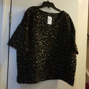 Lord and Taylor animal print shirt